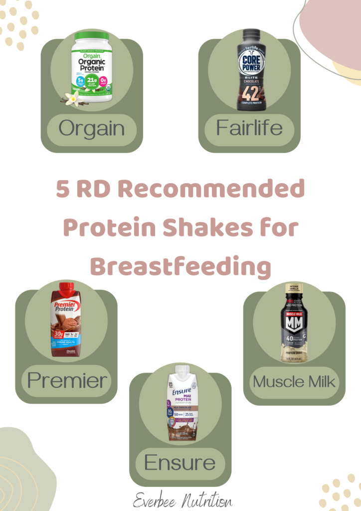 Protein shakes for breastfeeding