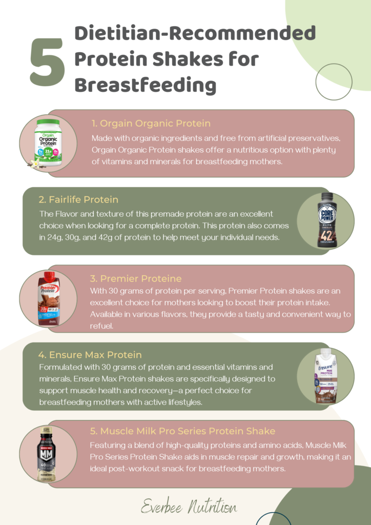 5 protein shakes for breastfeeding