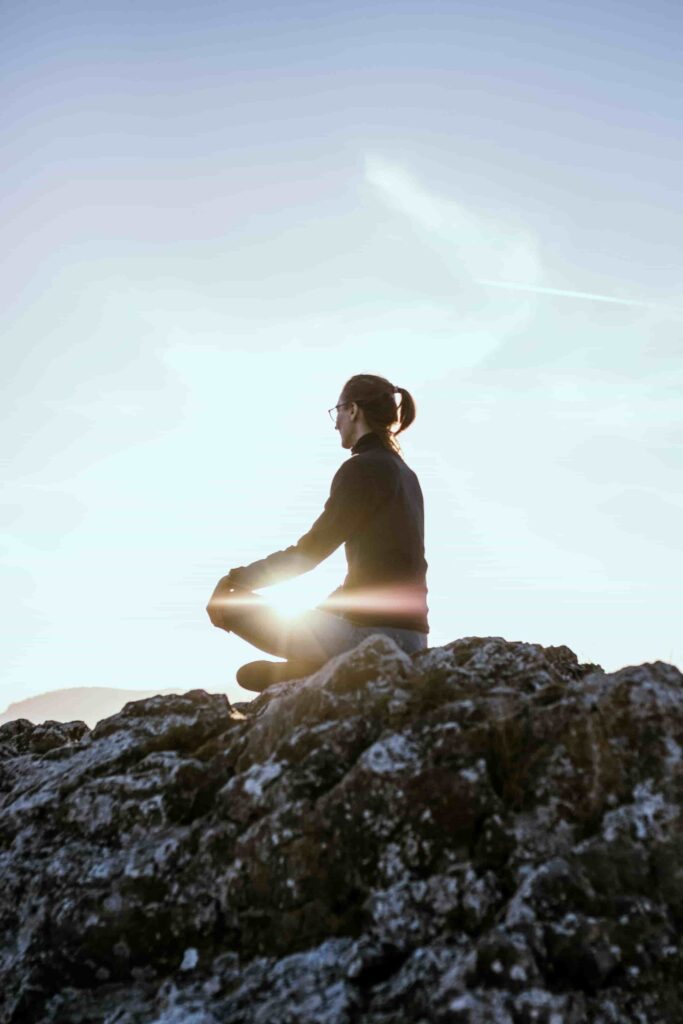 Affirmations for mothers on a rock